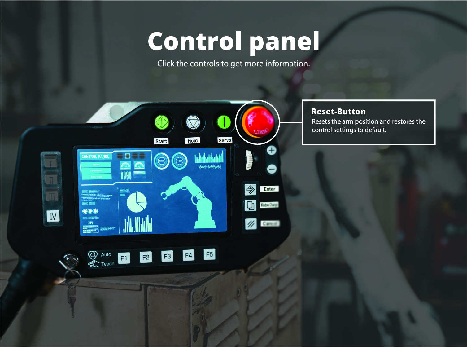 Machine Operator Training Control Panel